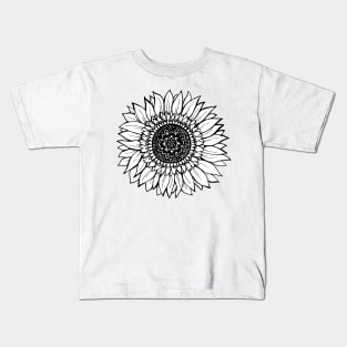 Sunflower Illustration Kids T-Shirt